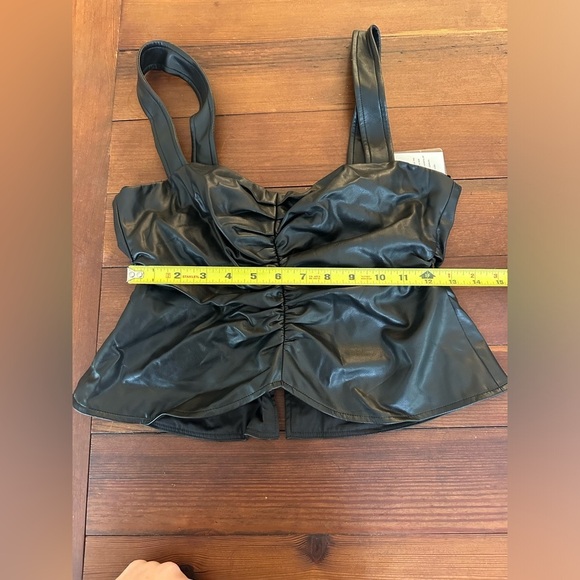 A.L.C Leather Top Lauryn II Top - Picture 10 of 11